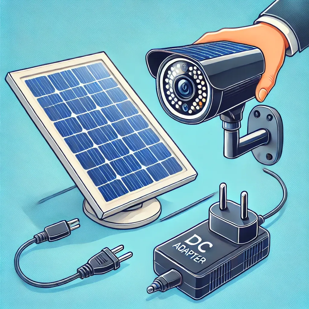 Solar Panelli Kameralar ve DC Adaptör ile Şarj Edilme İhtimali