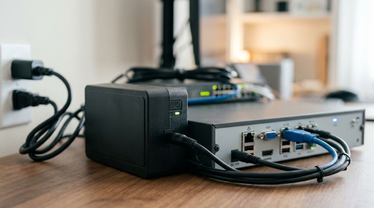 12V UPS Bataryalı Adaptör: Güvenlik Kameraları İçin Kesintisiz Güç Kaynağı