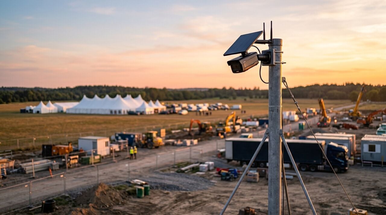 Şantiye ve Etkinlikler İçin En İyi 4G Solar Kamera Sistemleri