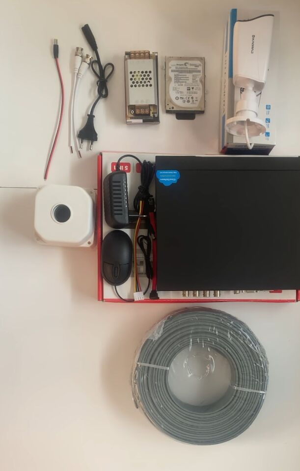 1 Kameralı Güvenlik Seti - 5MP Sony SecuLens, 1080p 8 Ultra Warm, Gece Renkli Görüş,  WiFi Adaptörü,