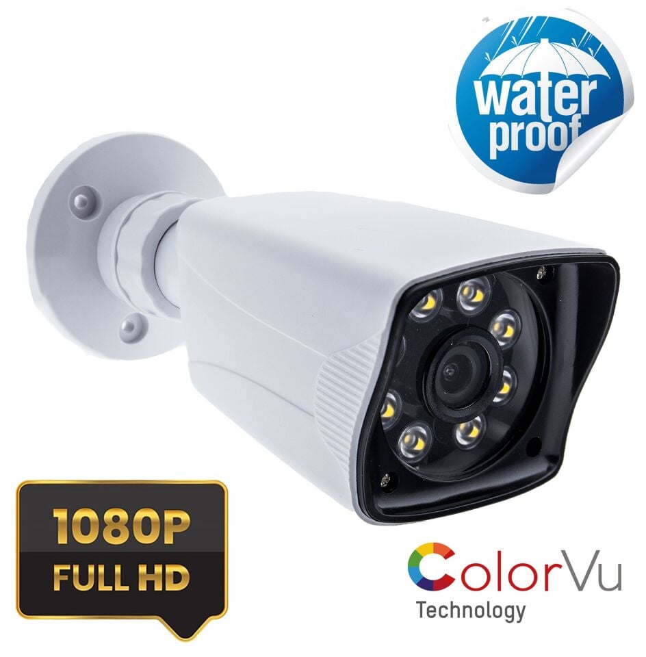 5MP Sony SecuLensli 1080p Full HD AHD Güvenlik Kamerası - Gece Renkli Görüşlü, 8 Ultra Warm Led,