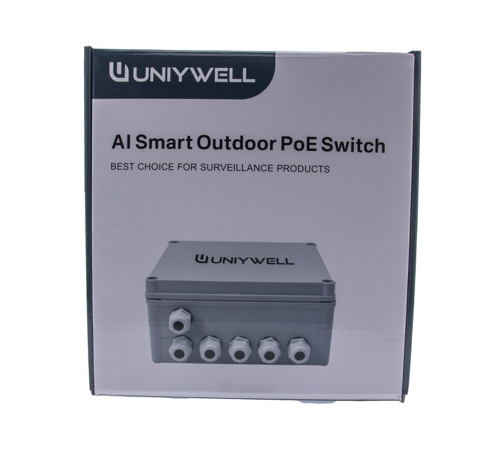 Outdoor PoE Switch - 8 Port PoE + 2 Gigabit, Toplam 96W PoE Gücü