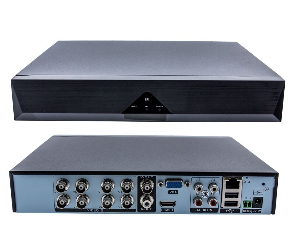 8 Kanal 5MP 1080P Kamera Kayıt Cihazı AHD DVR H265+ Plus 5in1 Hibrit Xmeye