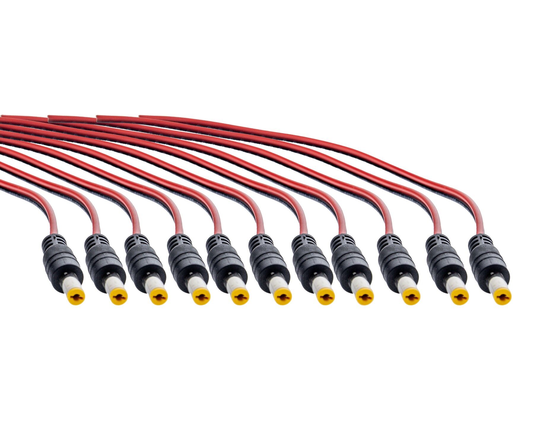 12V Kamera Besleme Power Jack - CCTV Güvenlik Kameraları için, 10 Adet