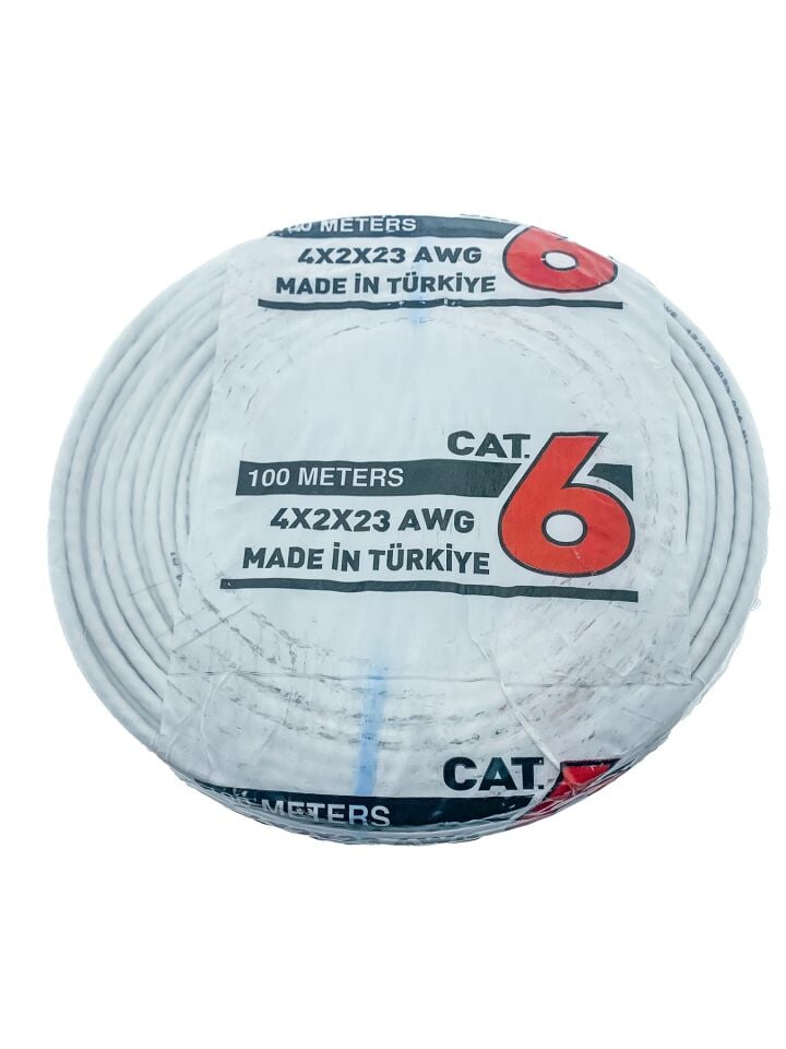 4X2X23 CAT6 Ethernet Kablosu - 100 Metre | Yüksek Hızlı Ağ Bağlantısı