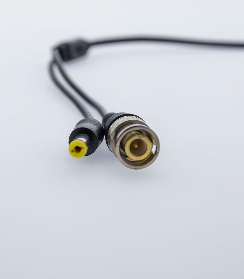 Kablolu BNC Konnektör + DC Power Jack - 10 Adet - Güvenlik Kamerası Kablosu - CCTV