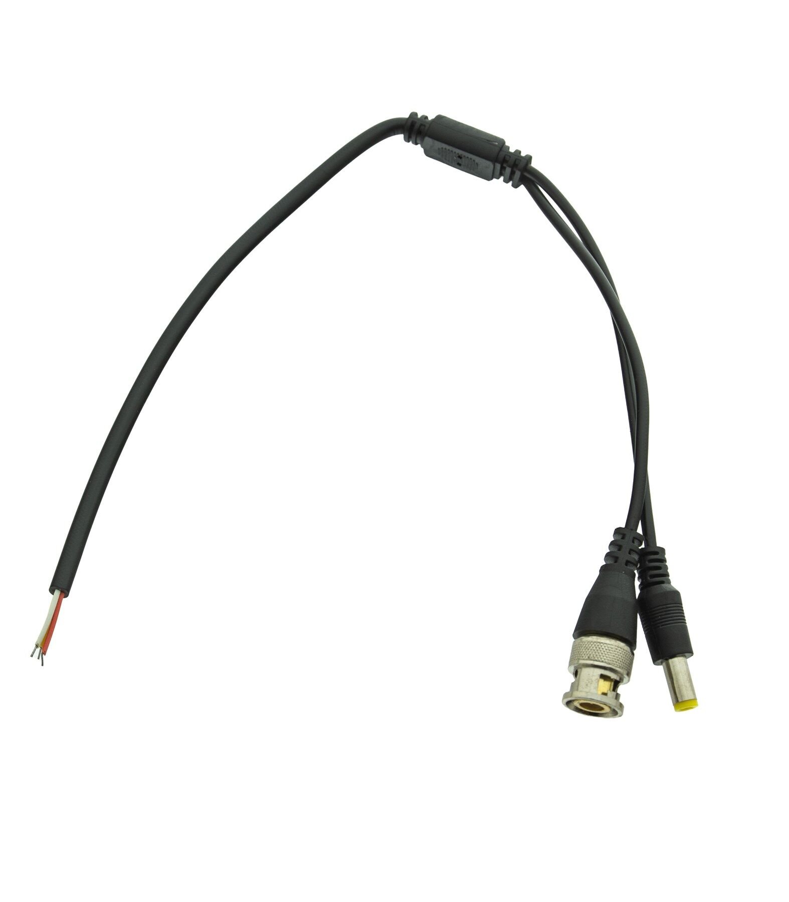 Kablolu BNC Konnektör + DC Power Jack - 10 Adet - Güvenlik Kamerası Kablosu - CCTV