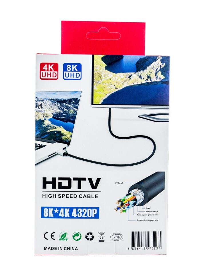 3m HDMI Kablosu | 4K@60Hz, 8K  Destekli | Altın Kaplama Konektör | Dayanıklı PVC Kaplama