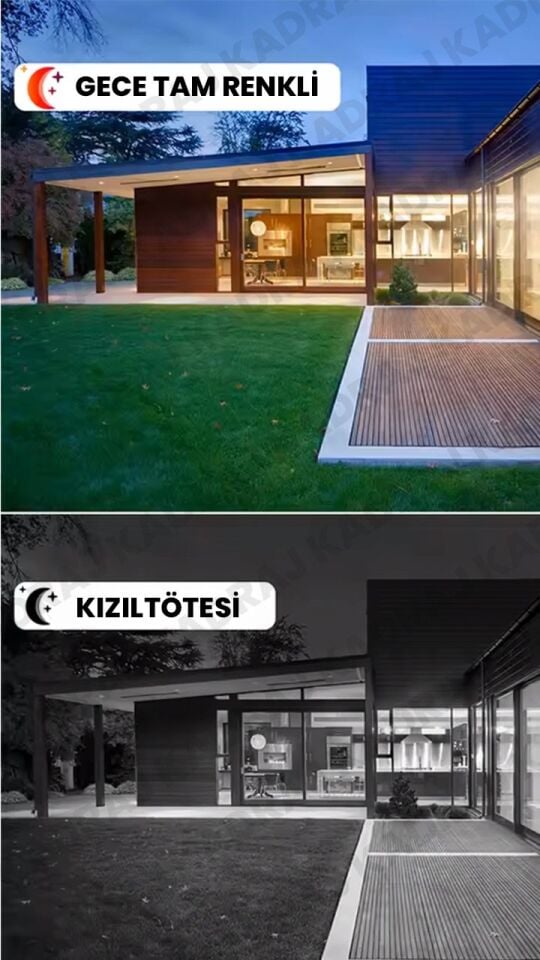 WIFI | Solar Panelli Kablosuz PTZ Kamera | 2K  | 360° Hareket | Gece Görüşü | Çift Yönlü Konuşma |
