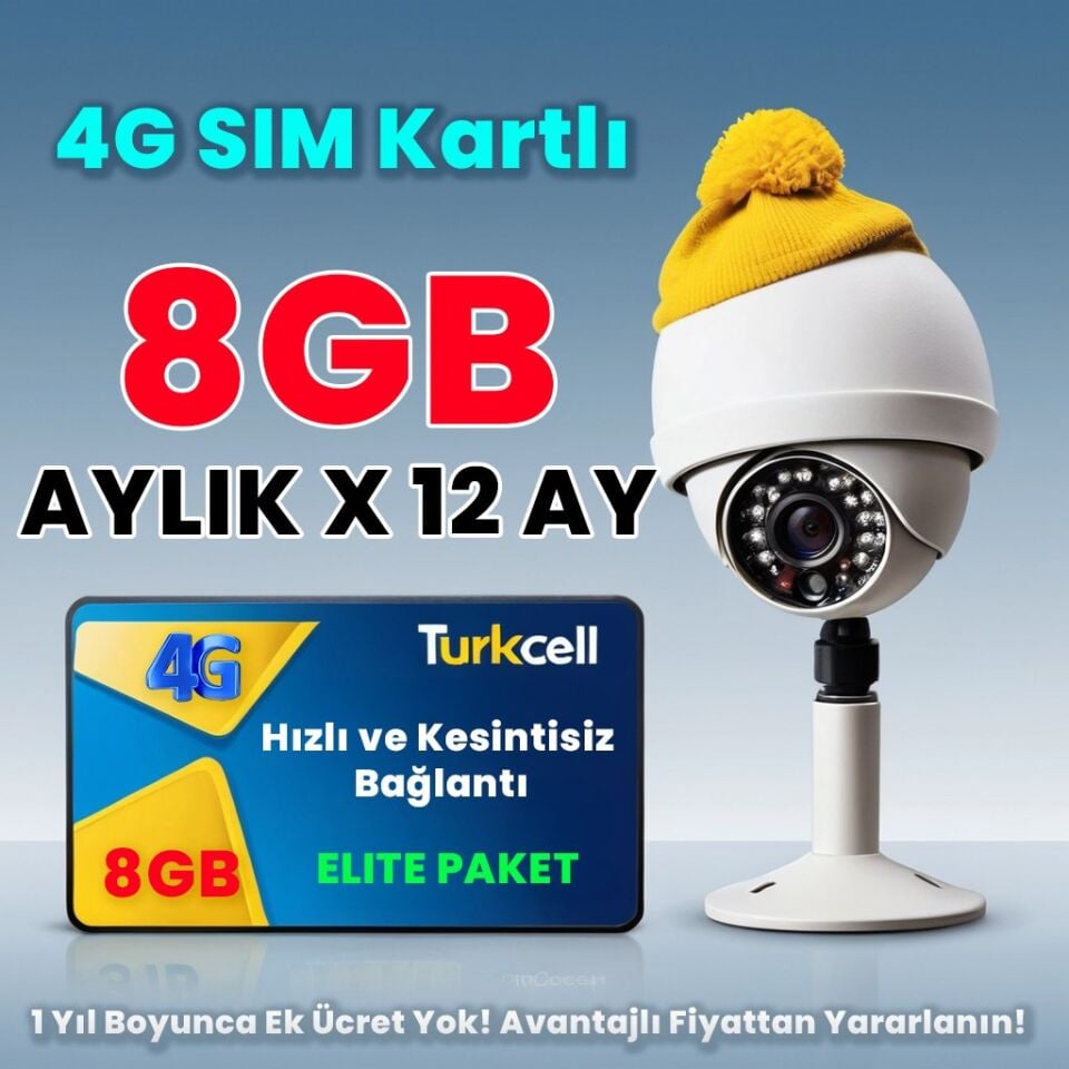OKAM 3030 - GÜNEŞ PANELLİ | SIM KARTLI |  8GB DATA HATTI  | 128GB SD KART | 6MP | 2 LENS 3 EKRAN