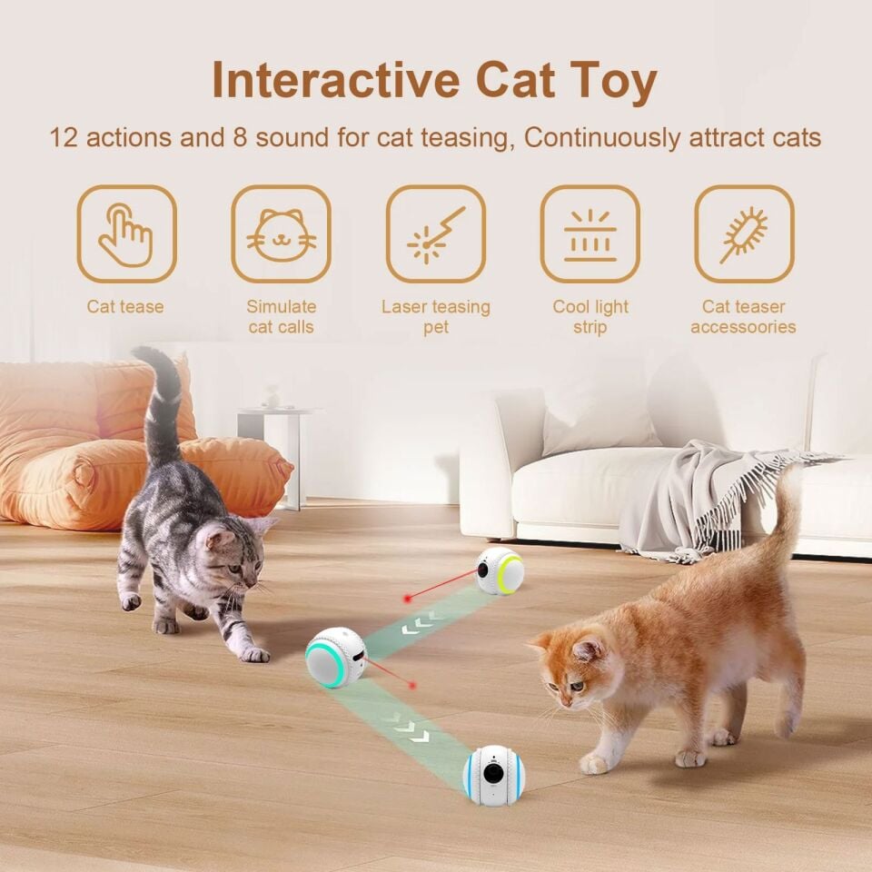 Smart PET Robot Kedi Köpek  Kamerası - Evcil Hayvan Kamerası