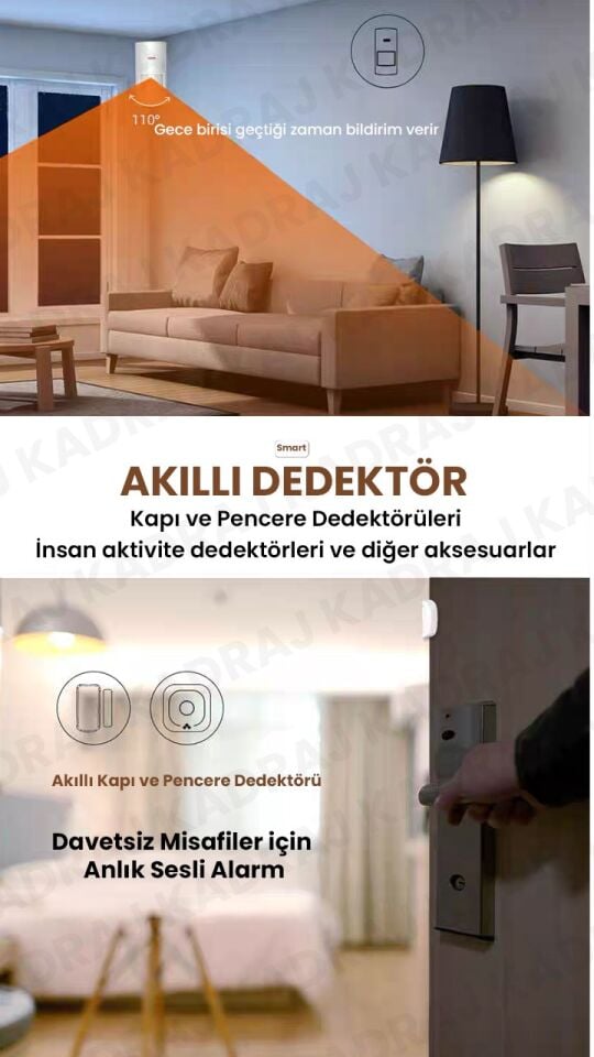 UNIYWELL WS-03 Kablosuz Ev Alarm Sistemi | CE Sertifikalı | Priz Tipi Ana Ünite |