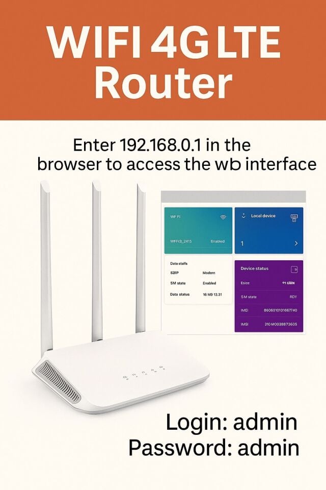 4G Modem - WiFi 4G LTE Router – Tak-Çalıştır Mobil İnternet Çözümü